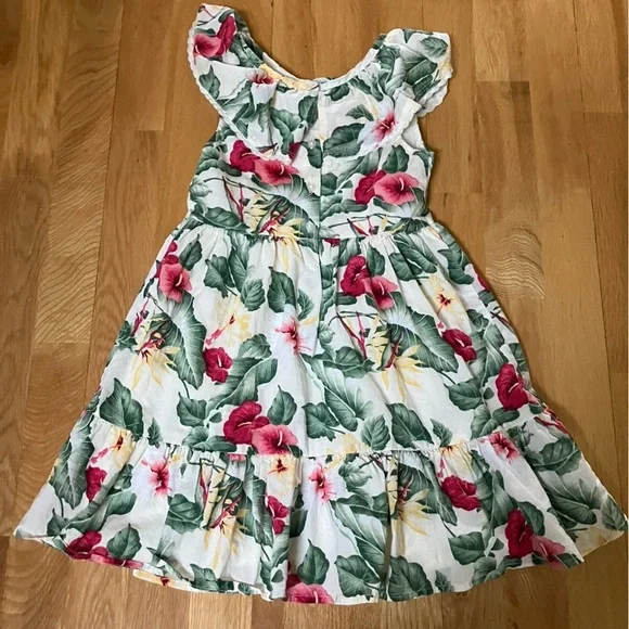 Janie and Jack Girls Floral Gauze Dress - Picture 2 of 8